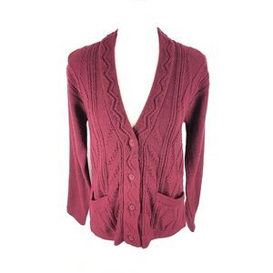 Alpaca Warehouse Womens Button Cardigan Sweater Size S/M (msrd) Peru Alpaca Yarn